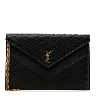 SAINT LAURENT: Quilted Lambskin Double Flap – Luv Luxe 